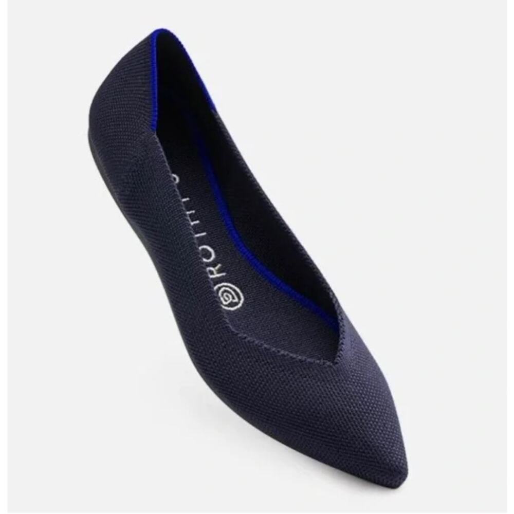 Rothy's Deep Blue Pointed Flats